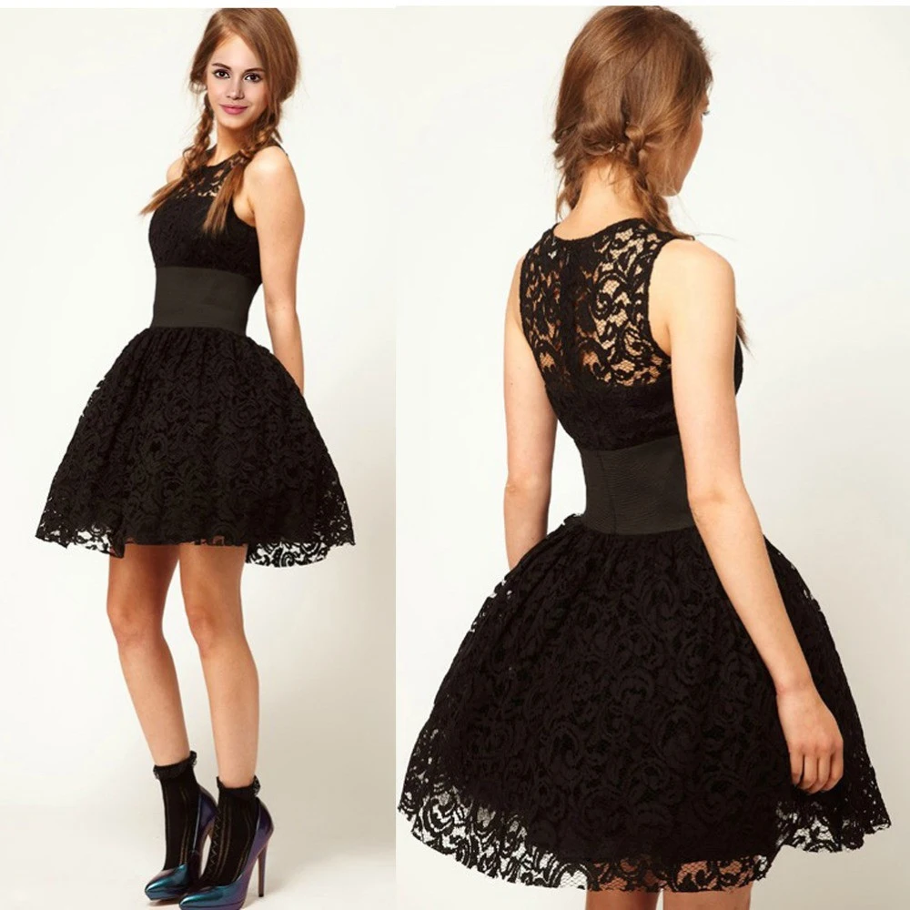 Wedding Simple Homecoming Dresses online get cheap simple homecoming dresses aliexpress com 2015 scoop neckline lace with shourtmini skirt graduation vestidos de