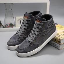 New Fashion Men Casual Canvas Shoes Increase 2017 Breathable Popular Ankle Men Boots Shoes Top Designer Men Shoes Sapatos N42