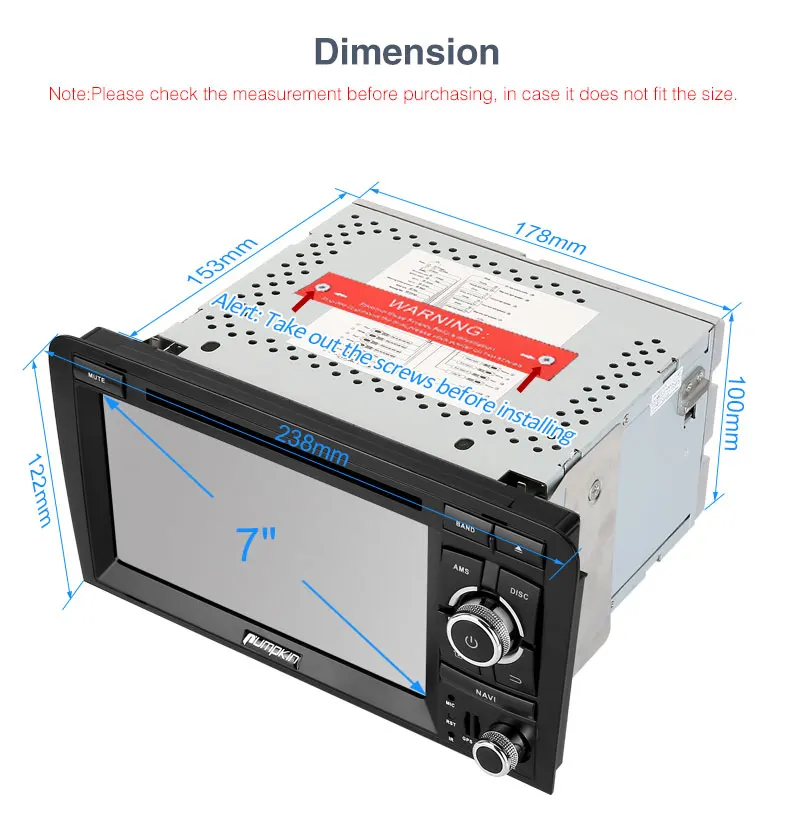 Perfect Pumpkin 2 Din7" Android 7.1 Car Multimedia DVD Player For Audi A3 2003-2011 GPS Navigation Car Stereo Wifi FM Rds Radio Headunit 22