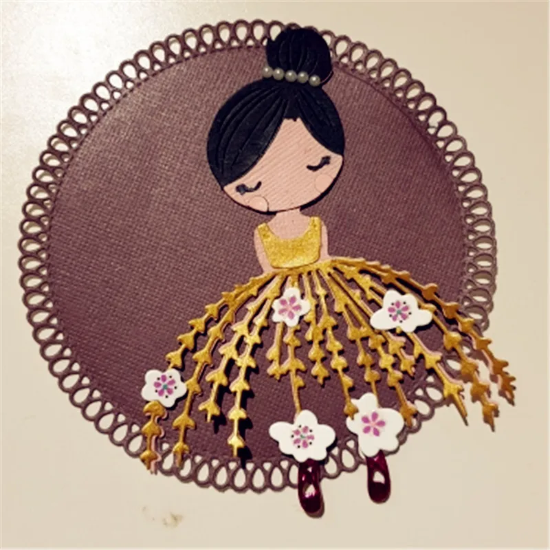 

Dancing ballet girl doll Metal Cutting Dies for DIY Scrapbooking Album Paper Cards Decorative Crafts Embossing Die Cuts