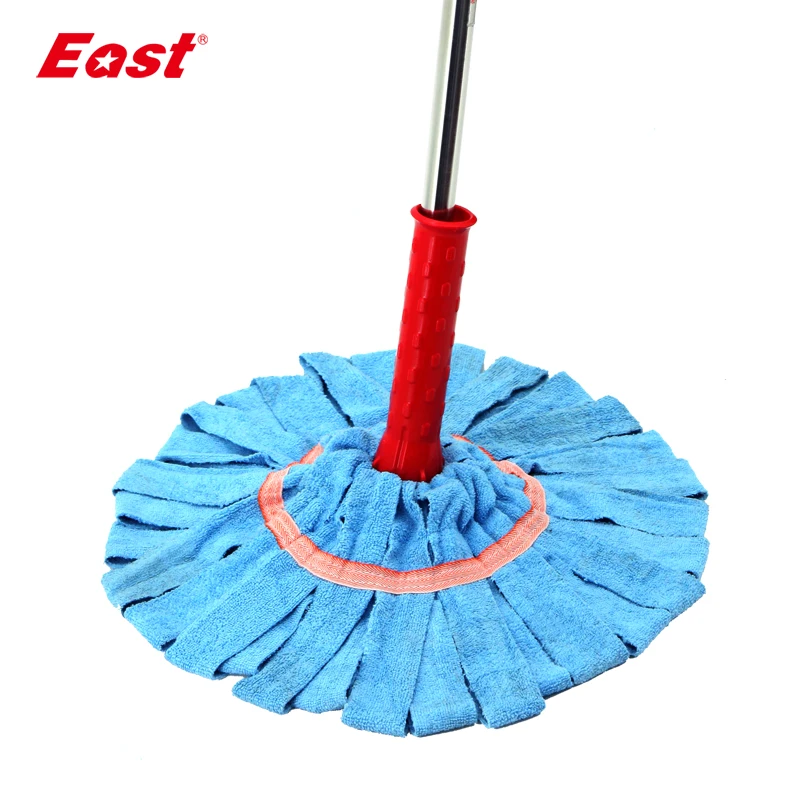 East Microfiber ручная Самостоятельная вращающаяся Швабра для мытья пола и уборки дома