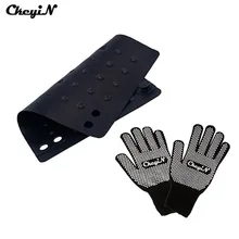 1 шт. не больно руки мягкое тепло доказательство Коврики+ 2 шт., Лидер продаж Защитная перчатка для Flat Iron Выпрямитель для волос бигуди accessories0