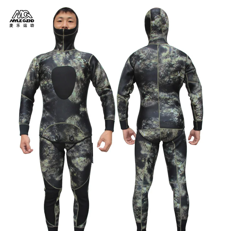 Neoprene wetsuit 2 piece 3mm SCUBA diving wetsuit spear fishing