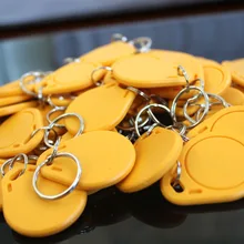 100 шт./лот) 13,56 МГц RFID Брелок-передатчик магнитные ключи F08 1 K брелок маркер NFC метка для контроля доступа