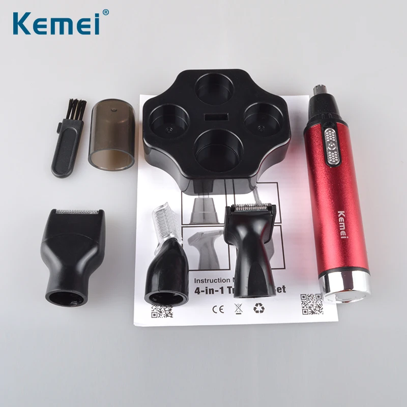 Kemei Women 4 in 1 Battery Ear and Nose Hair Trimmer Lady Profession Trimmer For Men Sideburns Hair Cut Eyebrow Trimmer 6620 Kemei Women 4 in 1 Battery Ear and Nose Hair Trimmer Lady Profession Trimmer For Men Sideburns Hair Cut Eyebrow Trimmer 6620