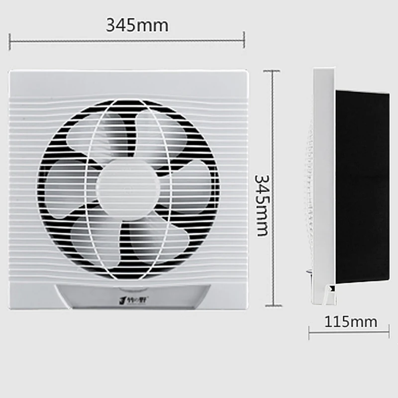 

Strong ventilator 10 inches kitchen exhaust fan Exhaust smoke Household bathroom Silent Wall exhaust fan