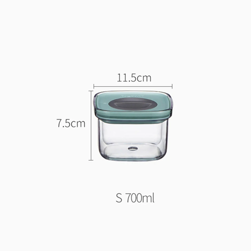 Xiaomi Youpin BergHOFF емкость для хранения пищи 2.4L кухня уплотнение горшок пищевые банки влагостойкий свежий ящик для хранения банка герметичная банка - Цвет: as picture
