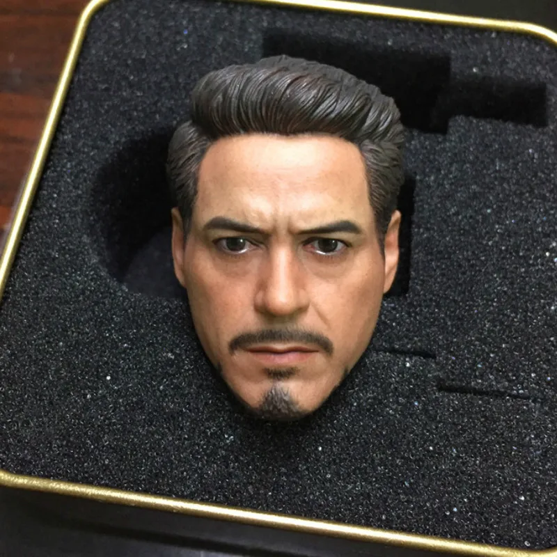 

ELITE TOYS 1/6 New Avengers 3 Infinite War Iron Man Tony Head Carving Tony head Model Fit 12" male body Figure