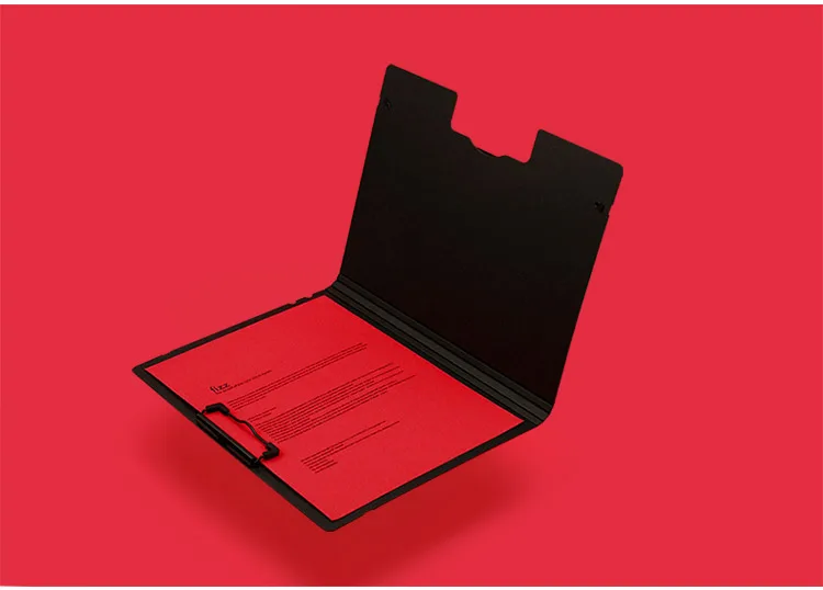 Высокое качество модные Цвет папка с зажимом Органайзер A4 письма с зажимом документ экзамен Бумага зажимы файл папка канцелярские принадлежности JB10