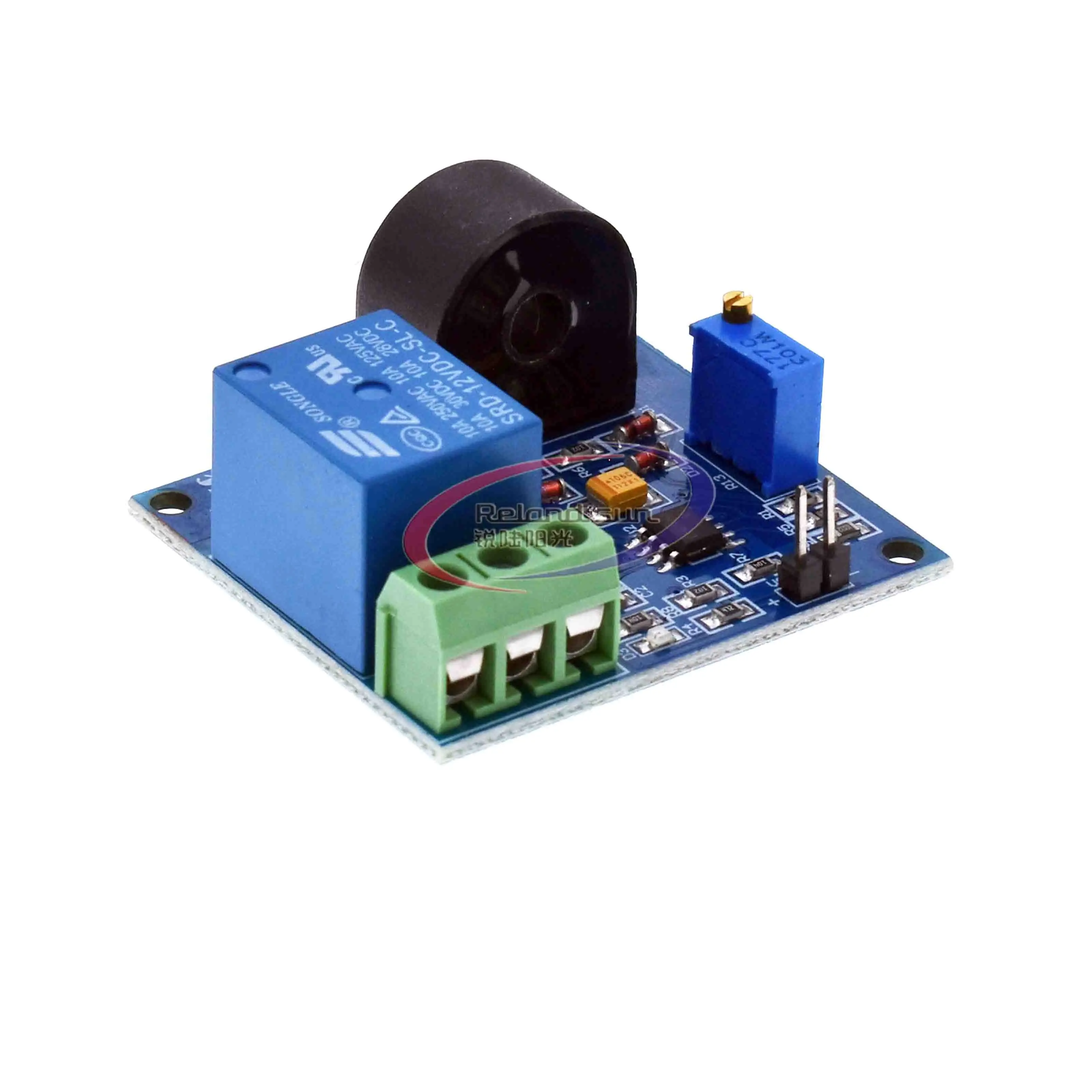 

AC Current Detection Sensor Module 5V 12V 24V Relay Protection Module 5A Over-Current Overcurrent Protection Switch Output