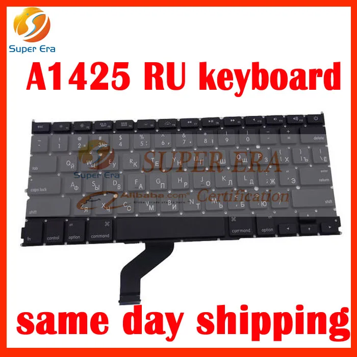 A1425 RU Russian Russia keyboard KB clavier without backlight late 2012 early 2013year with screw driver