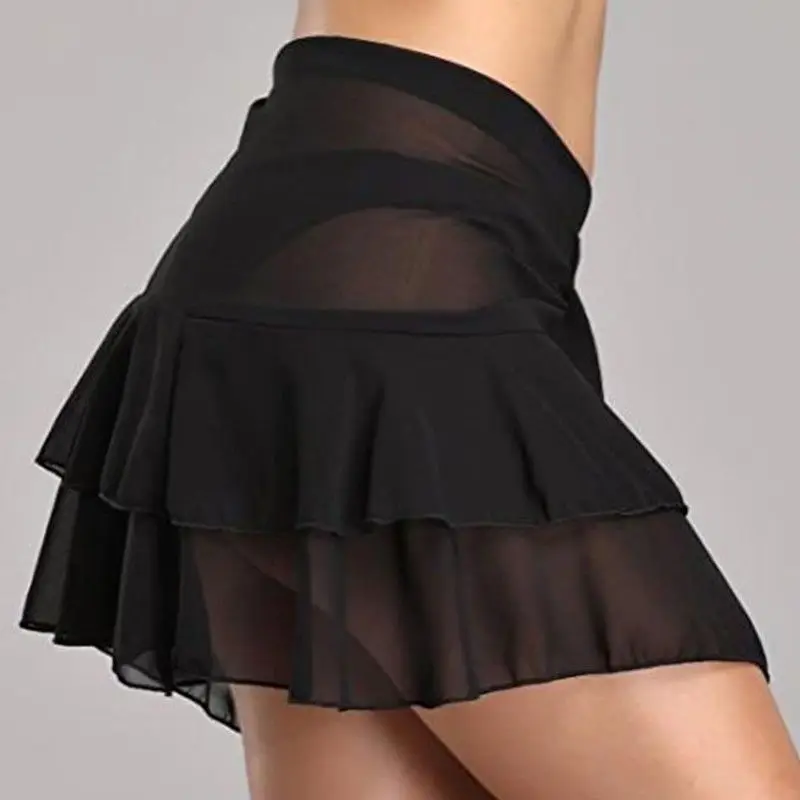 

Sea Cover Up Bikini Holiday Bathing Pool Sexy Swim Wear Summer Beach Sarong Pareo Chiffon Sundress Black White