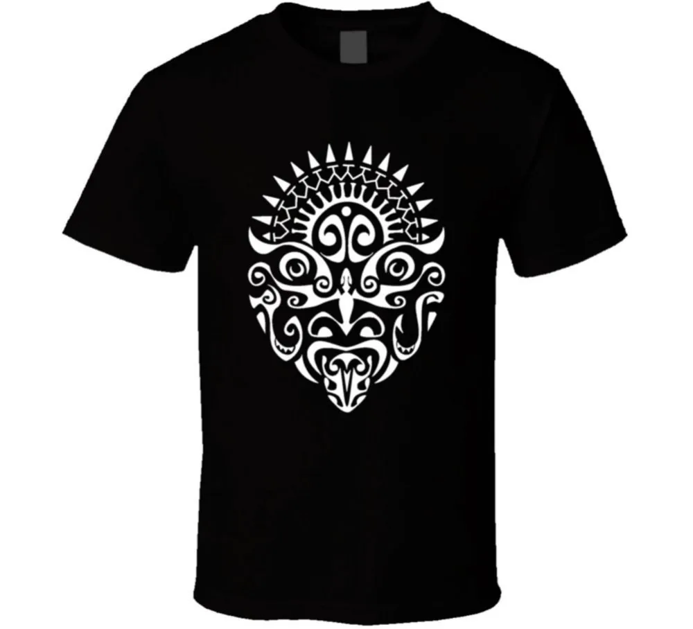Funny T Shirts Men'S Casual Crew Neck Short Sleeve Maori Warrior Tattoo Face New Zealand Haka
