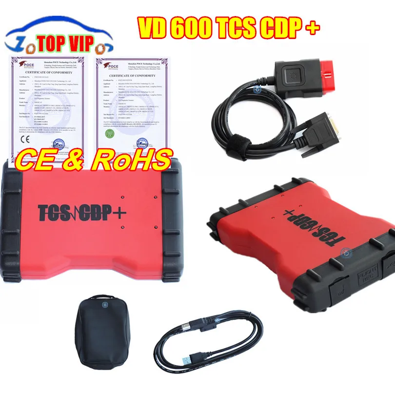 

2016.00 newest With bluetooth !!TCS VD600 tcs cdp red color VD600 TCS CDP PRO PLUS cdp pro by DHL free