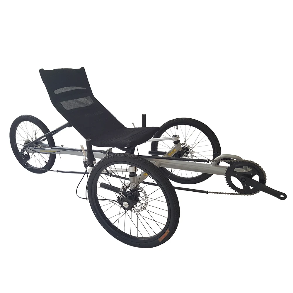 Складные три 20 &quotКолеса Лежачий трайк для улицы|recumbent trike|fat tiretrike recumbent |
