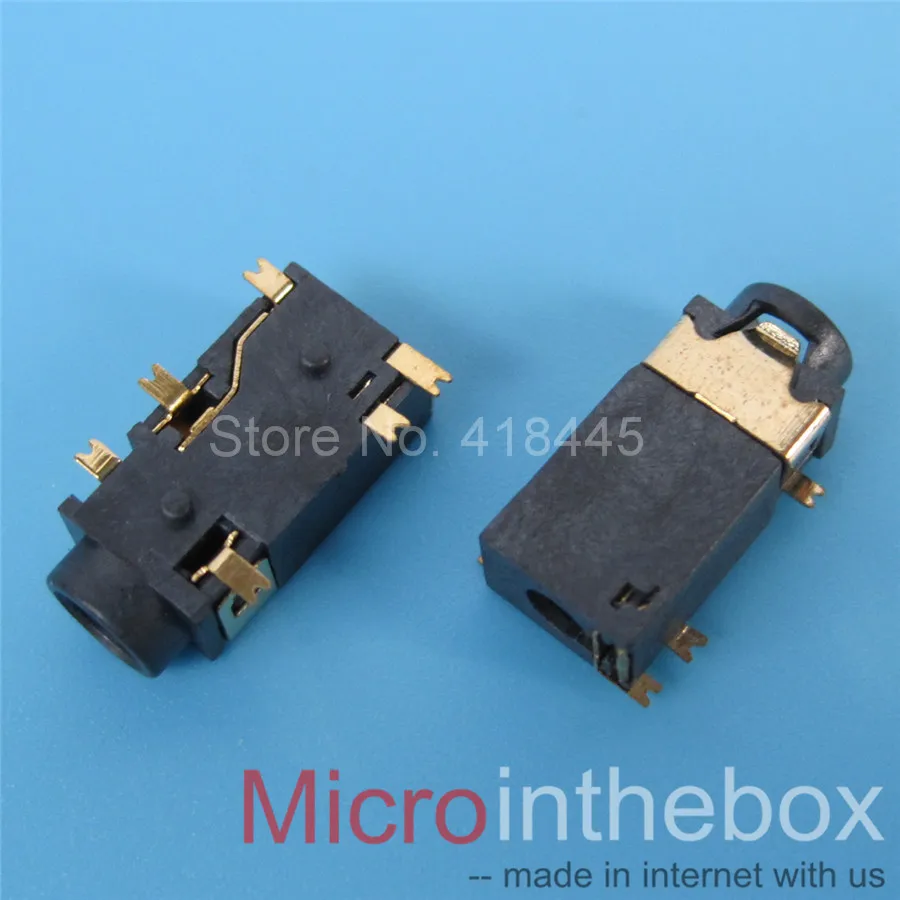 1000PCS REEL 3 5mm Audio Jack connecotr 6Pin SMD SMT Phone jack Stereo Female Sockect 3 5 Headphone Connector 342