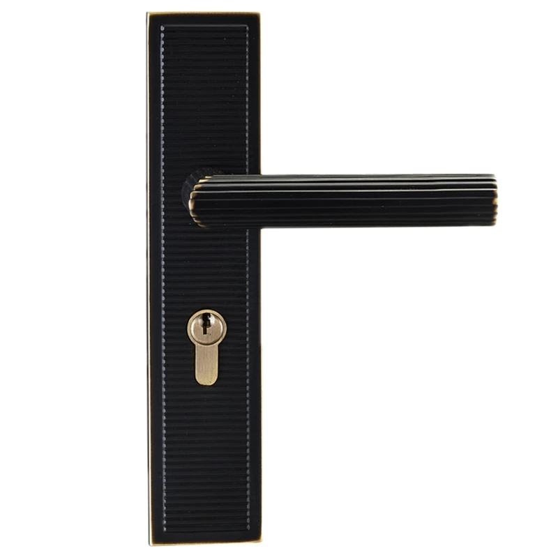  Brand New 1Set European Solid Brass Door Lock Set Interior Silent Door Lock Living Room/Bedroom/Bat - 33050918136