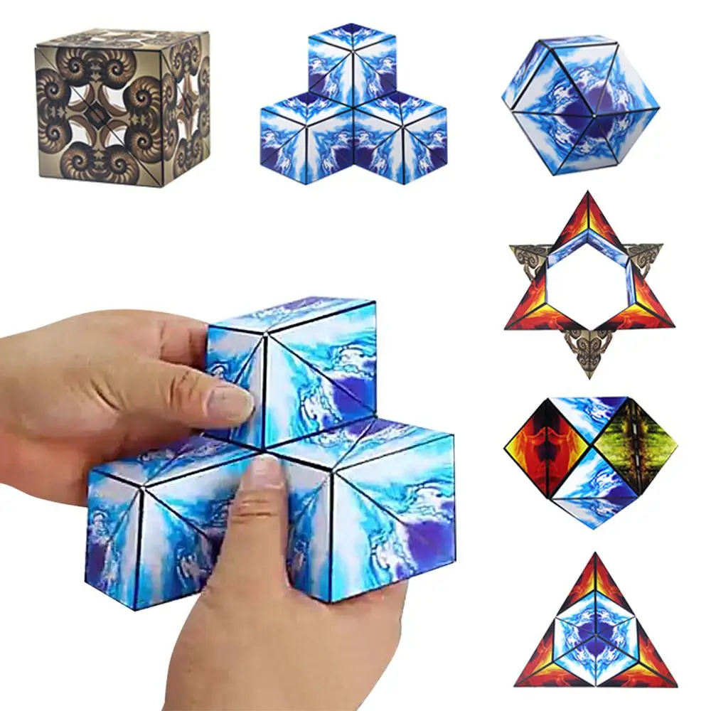 

Euclid Geometric Magic Cube 70 different shapes Changeable Magic Cubes Educational Toys For Children Adult