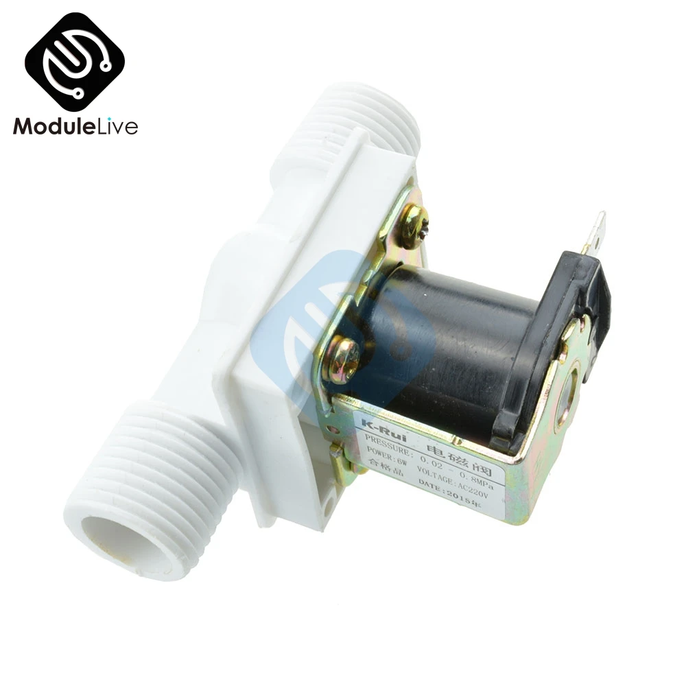 

Electric Solenoid Valve Magnetic N/C Water Air Inlet Flow Switch AC 220V High Quality