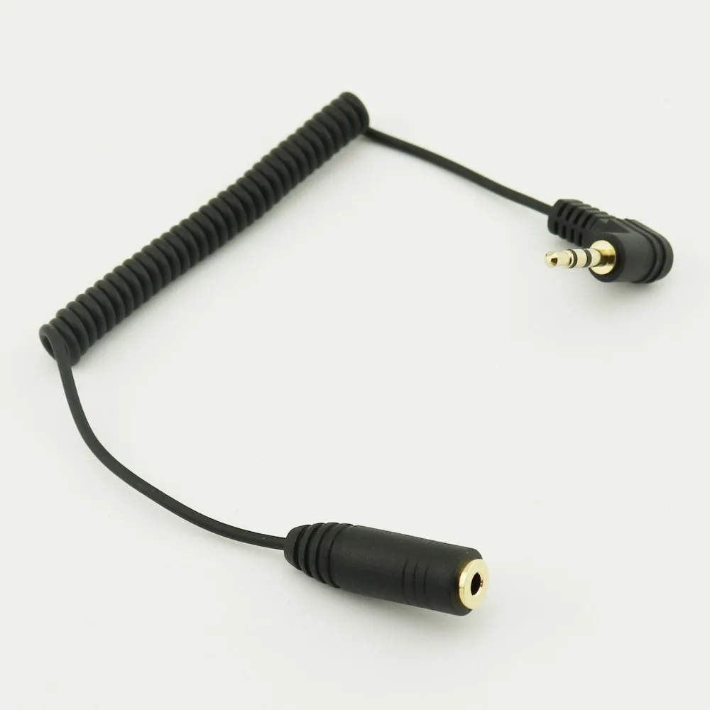 

1x Gold Plated 2.5mm 3 Pole Male to 2.5mm Female Jack Adapter Audio M/F Extension Coiled Spiral Cable Cord