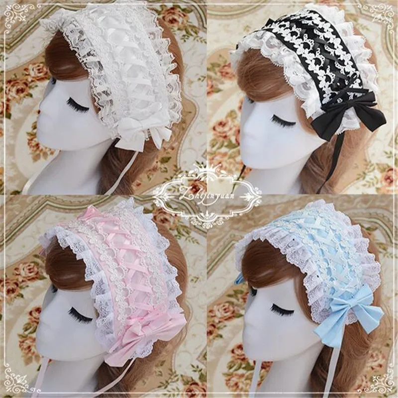 

High quality Lolita Princess Gothic Hairpin Headband Big bowknot Modelling Cosplay Carnival Party Accessorize 4 colour Free Ship