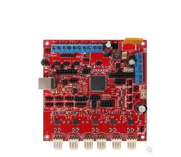 Reprap Lulzbot 3D printer parts RAMBo control board kit main board 1.2G Rambo control board flora spare parts skywalker printer usb main board