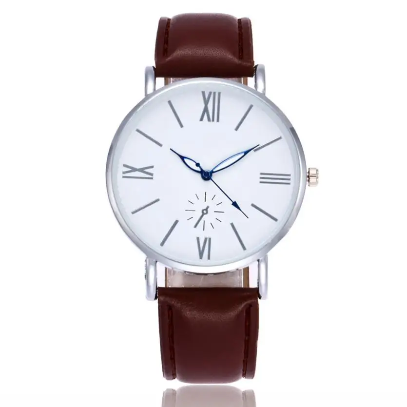 

Women Men Watch Fashion Casual Leather Strap Quartz Wrist Watch Bayan Kol Saati ladies Watches Casual