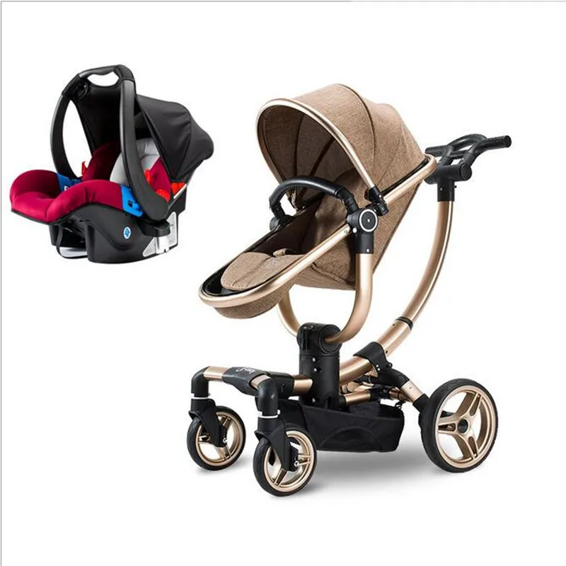

baby stroller Multifunctional 2017 new luxury baby trolley 3 in 1 baby strollers light car sleeping basket