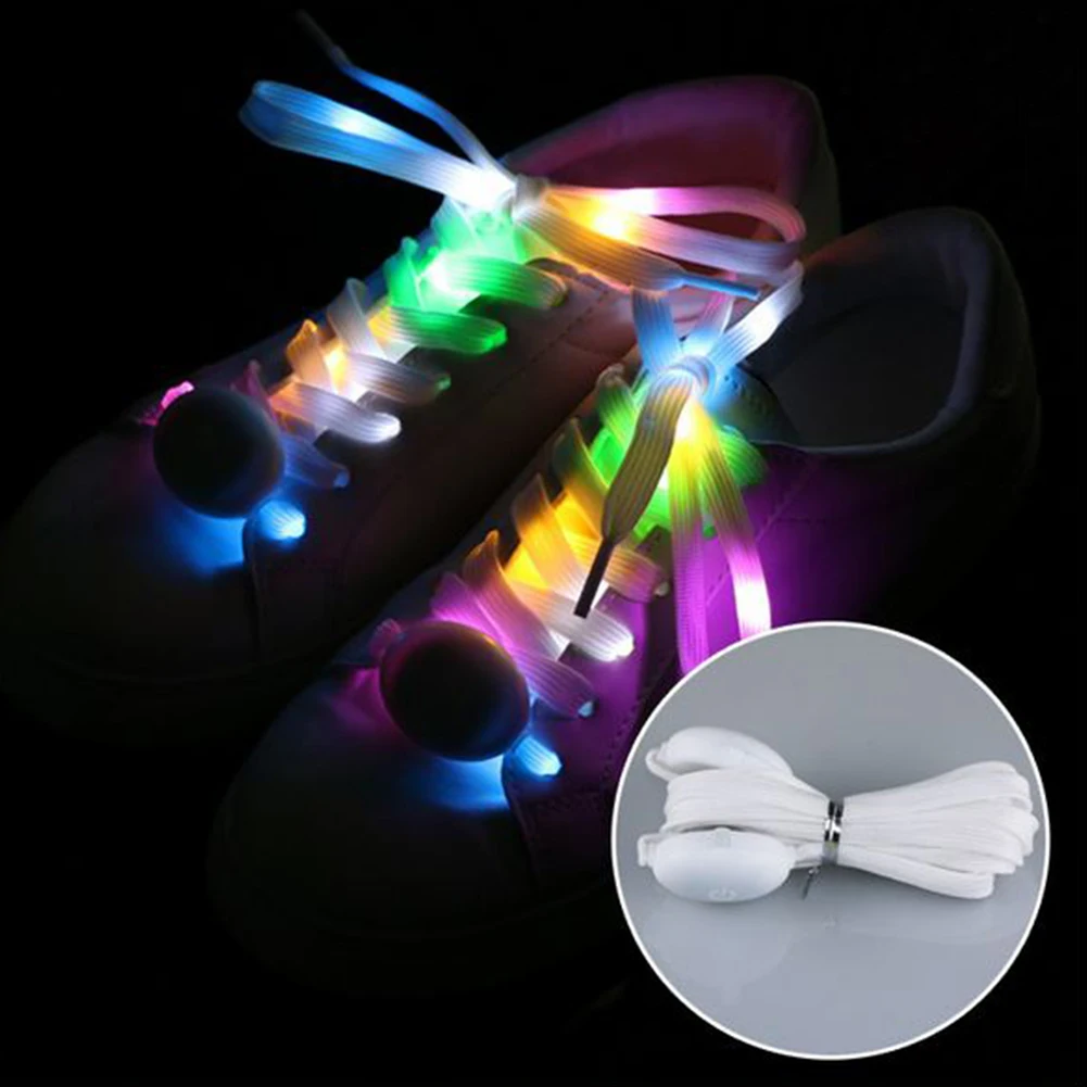 

Club Fabala Light Up Battery Powered Dancing Luminous LED Shoelace Multicolor Flashing Running Cool Outdoor Sports Shoestrings