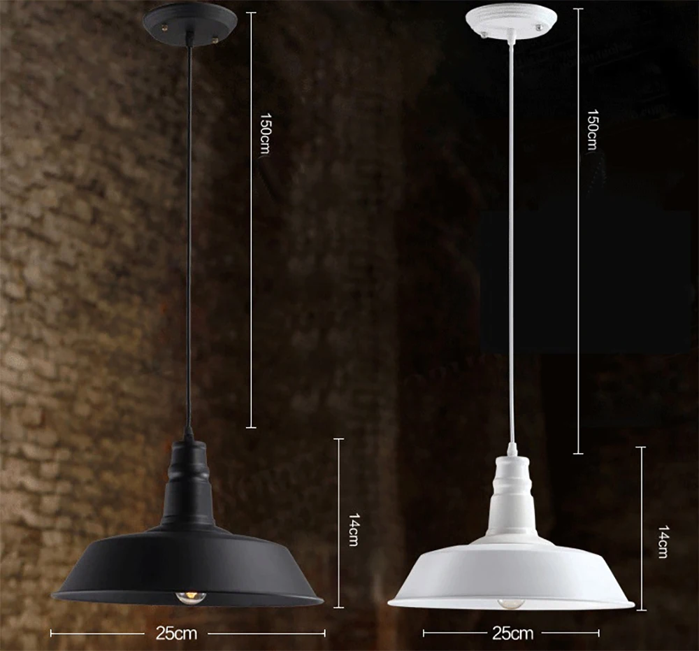GO OCEAN Pendant Lights Modern Iron Painted Lamp Living Room Parlor Black Indoor Lighting Industrial Pendant Light Lamps (19)