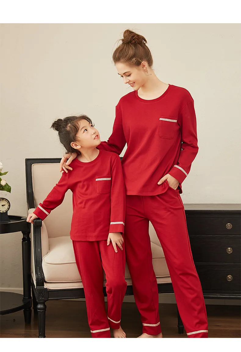 Одежда для сна для девочек; семейный пижамный комплект; одежда для мамы и дочки; детская одежда «Мама и я»; пижамы для малышей; футболка+ штаны; комплект из 2 предметов