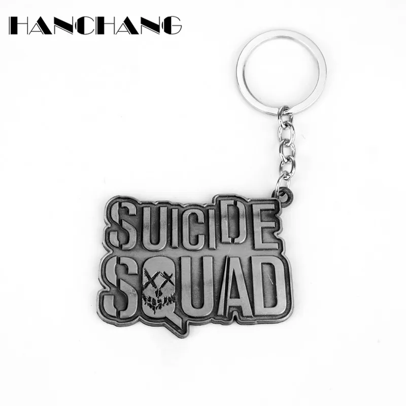 

Suicide Squad Keychain for men handmade top quality metal keyring car key chain