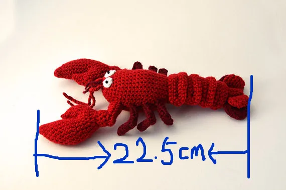 Frutos do Mar Animais do Mar Crochê Lagosta Amigurumi Chocalho Oceano 6 mar amigurumi oceano animais do mar