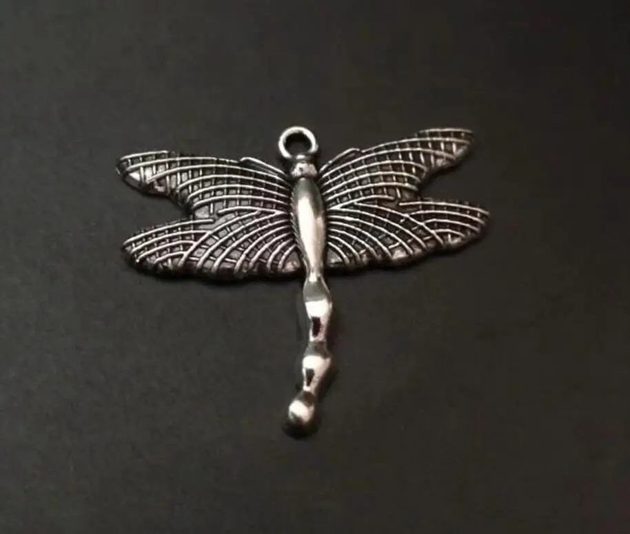 3 pcs Antique Silver Large Dragonfly Charm Pendants For Jewelry Making Dragonfly Pendants Charm