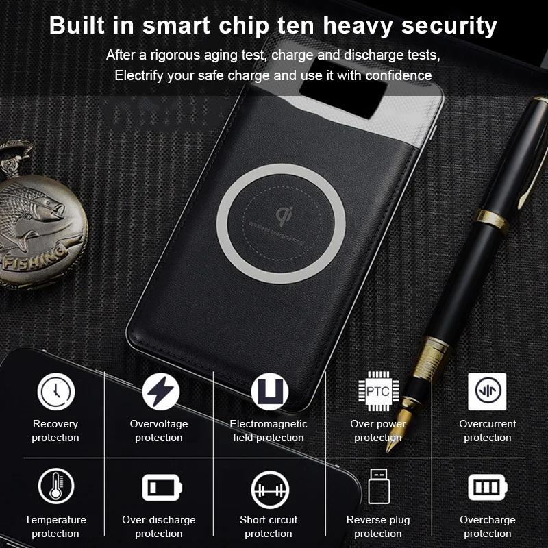 Portable Slim Qi Wireless Charger 10000mAh Dual USB Port Power Bank For iPhone Samsung Note 8 S8 Plus Powerbank External Battery Portable Slim Qi Wireless Charger 10000mAh Dual USB Port Power Bank For iPhone Samsung Note 8 S8 Plus Powerbank External Battery