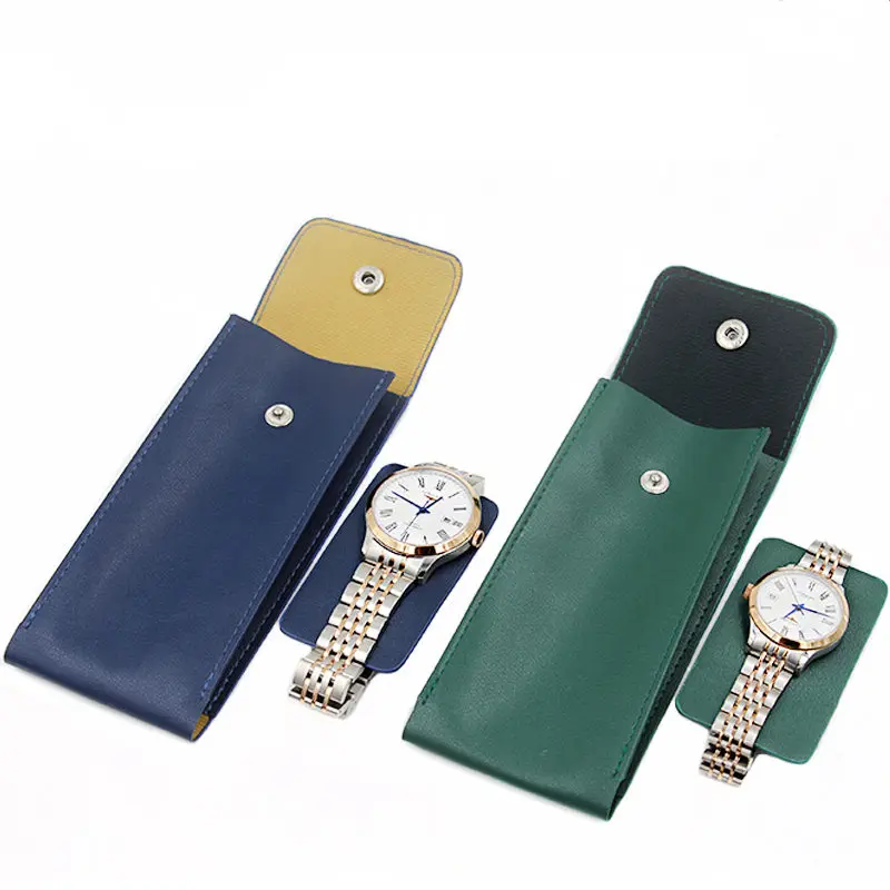 High Quality PU Leather watch Protect Bag New Style Lovers' Watch Storage Bags Green Leather Brand Mechanical Watch Travel Bag