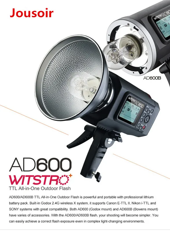 Godox AD600 600 Вт ttl HSS 1/8000 s Портативный открытый вспышки с X1T-C триггер ffor C EOS 1DX 5dmark III (Godox крепление) CD15