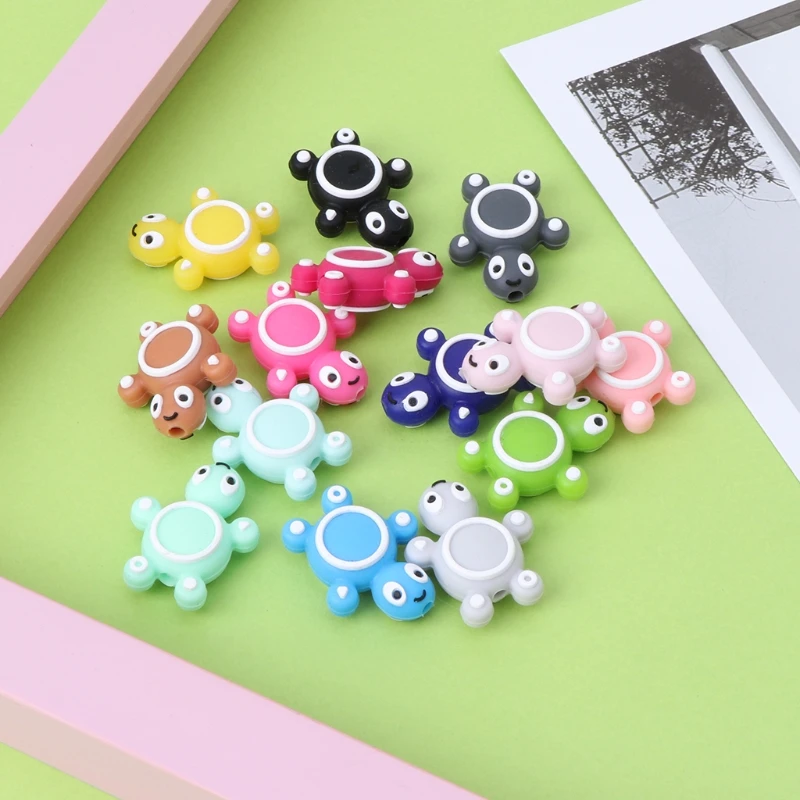 

Silicone Beads Turtle Cute Funny DIY Jewelry Making Baby Teether Toys Teething