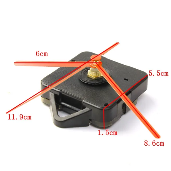 Автомобиль кварцевые тикающие развертки часы DIY механизм часть комплект с 3 цвета руки