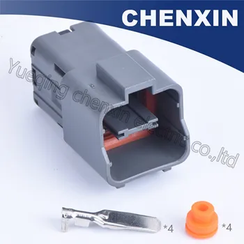 preço Cinza 4pin Carro à Prova Dwaterproof água Conector Elétrico Automático Plugue Macho 6.3 Dune Buggy Arnês Cabo Connector7222-6244-40