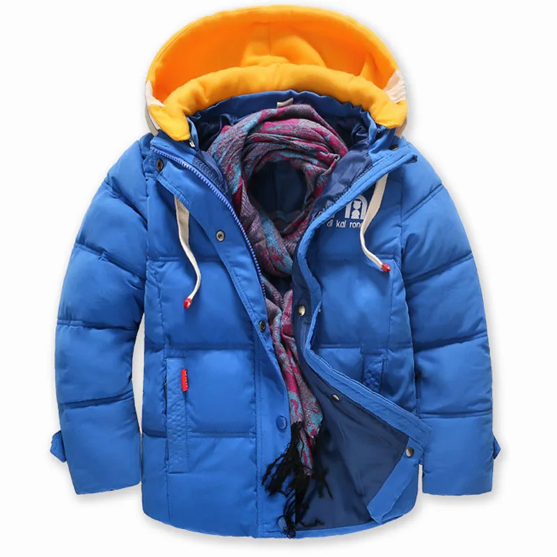 

White Duck Down Coats Children Winter Outwear Parkas 80% Down High quality