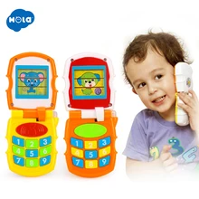 HOLA 766, детская игрушка, флип-телефон, игрушка для обучения ребенка, для обучения музыкальному звуку, телефон, обучающая развивающая игрушка для детей, подарки на Рождество