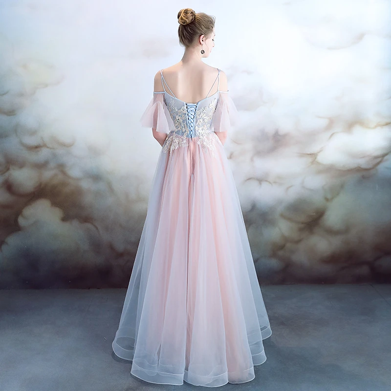 Розовый от кутюр Sommerkleid благородное праздничное платье с вышивкой на день рождения рубашка элегантное платье принцессы темперамент Dames Jurken A2033