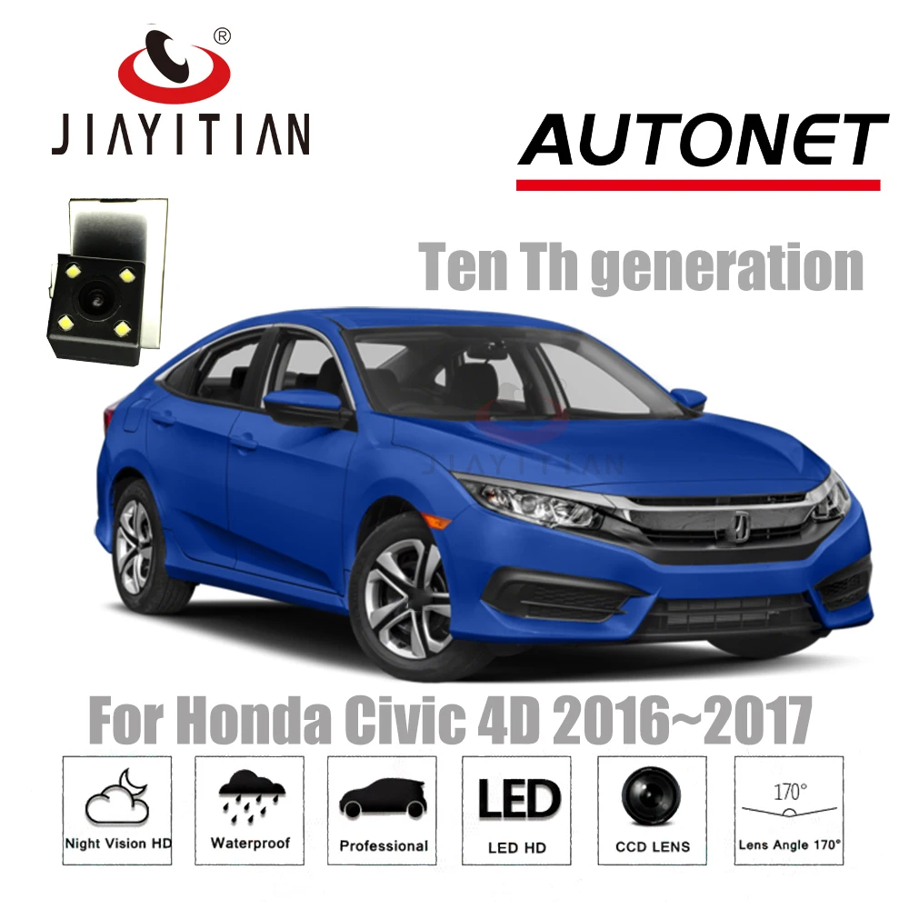 JIAYITIAN Автомобильная камера для Honda Civic 4D~ 10th generation резервная камера/CCD/ночного видения/камера заднего вида/резервная камера