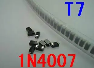 100 шт. диод 1n4007 in4007 t7 sod123 1206 громкость | Электронные компоненты и принадлежности