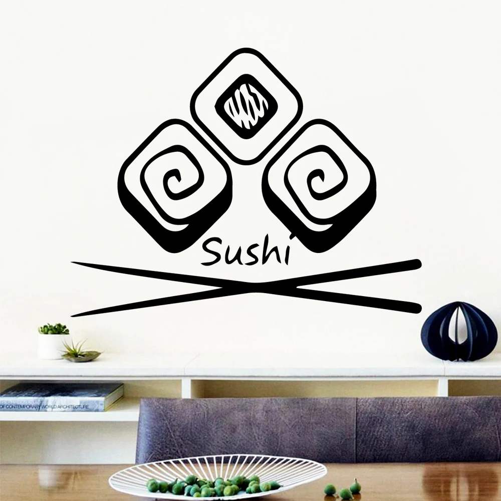 

Fashionable Sushi Wall Sticker Home Decoration Accessories for Living Room Company School Office Decoration Vinyl Art Decals