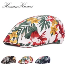 Женская хлопковая кепка газетчика в китайском стиле; сезон весна-лето; тонкая артистичная шляпа; повседневные береты на плоской подошве; женское платье; Кепка