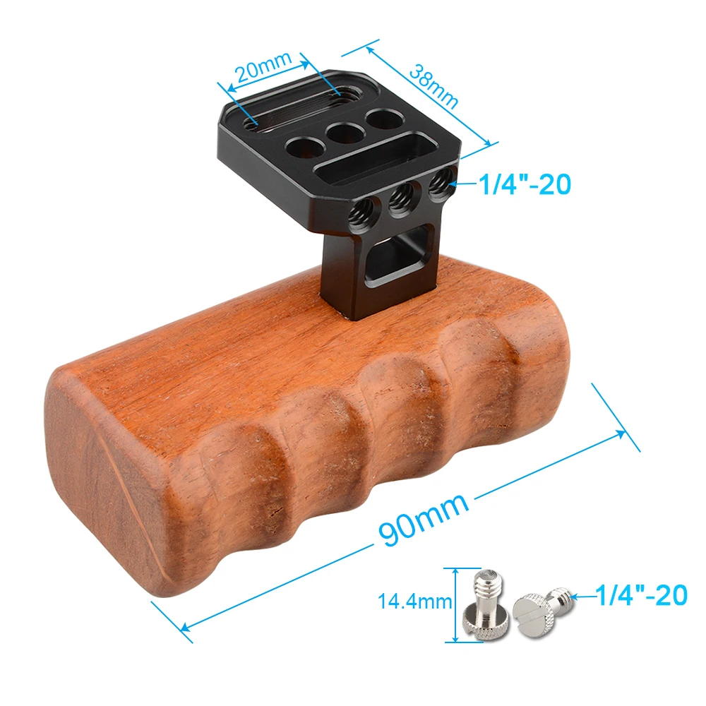 CAMVATE_Wooden Handle Grip_Panasonic GH_Canon 5D Mark IV (1)