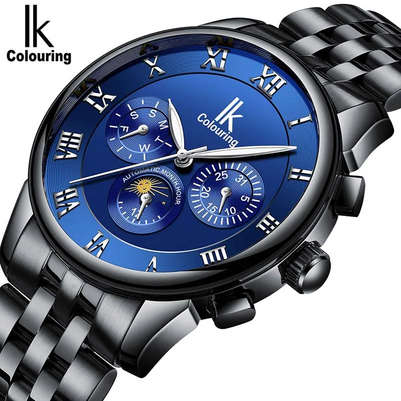 

Luxury IK Top Brand Man Watches Automatic Men's 24Hours/Week/Day Mechanical Wristwatch Gift Orignial Box Free Ship
