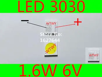 

200pcs AOT LED 3030 LED TV Backlight High Power 1.6W 6V 100LM LED Backlight Cool white For LED LCD TV Backlight Application